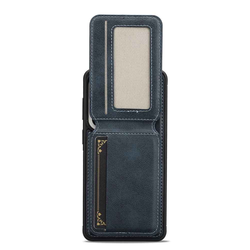 LC.IMEEKE L3 For Samsung Galaxy A57 5G Magnetic Case Detachable Card Holder Leather TPU Mobile Cover - Blue