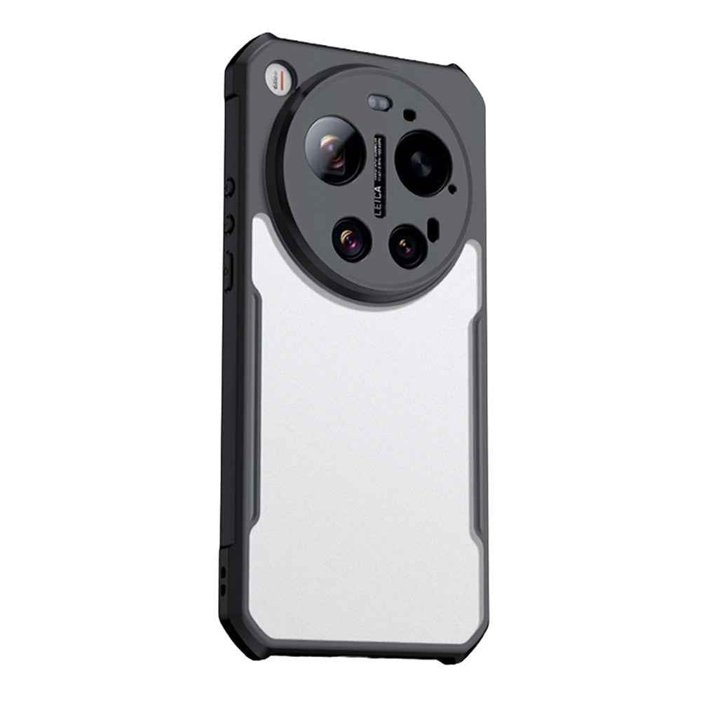XUNDD For Xiaomi 17 Ultra 5G Case Dropproof TPU + Acrylic Clear Back Phone Cover - Black
