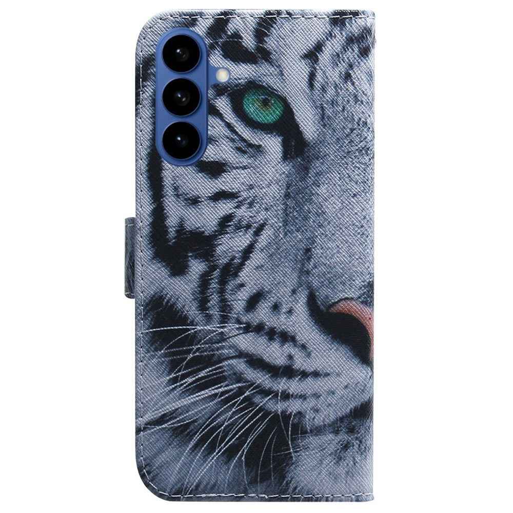 For Samsung Galaxy A57 5G Wallet Case Pattern Print Leather Phone Cover - Tiger
