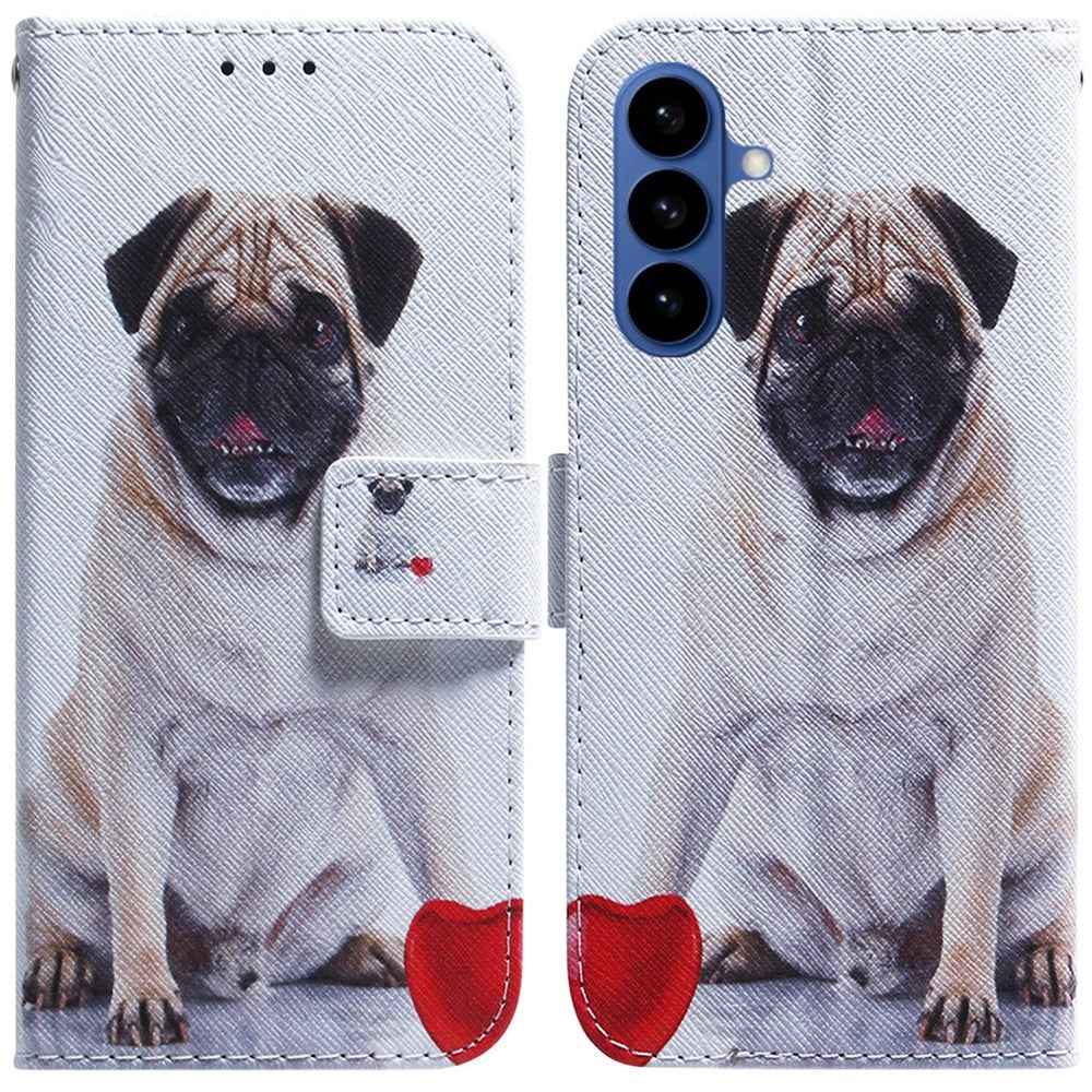 For Samsung Galaxy A57 5G Wallet Case Pattern Print Leather Phone Cover - Dog