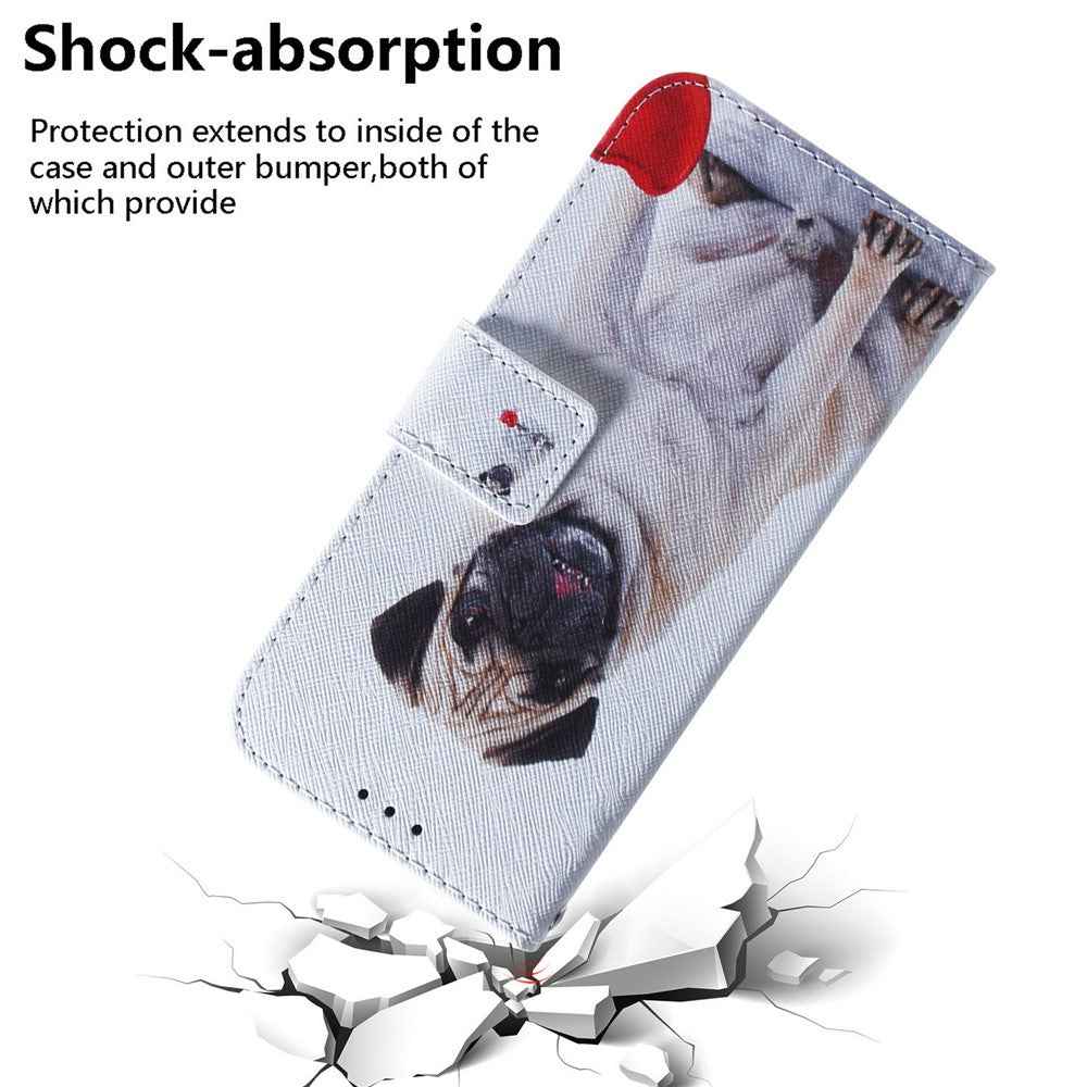 For Samsung Galaxy A57 5G Wallet Case Pattern Print Leather Phone Cover - Dog
