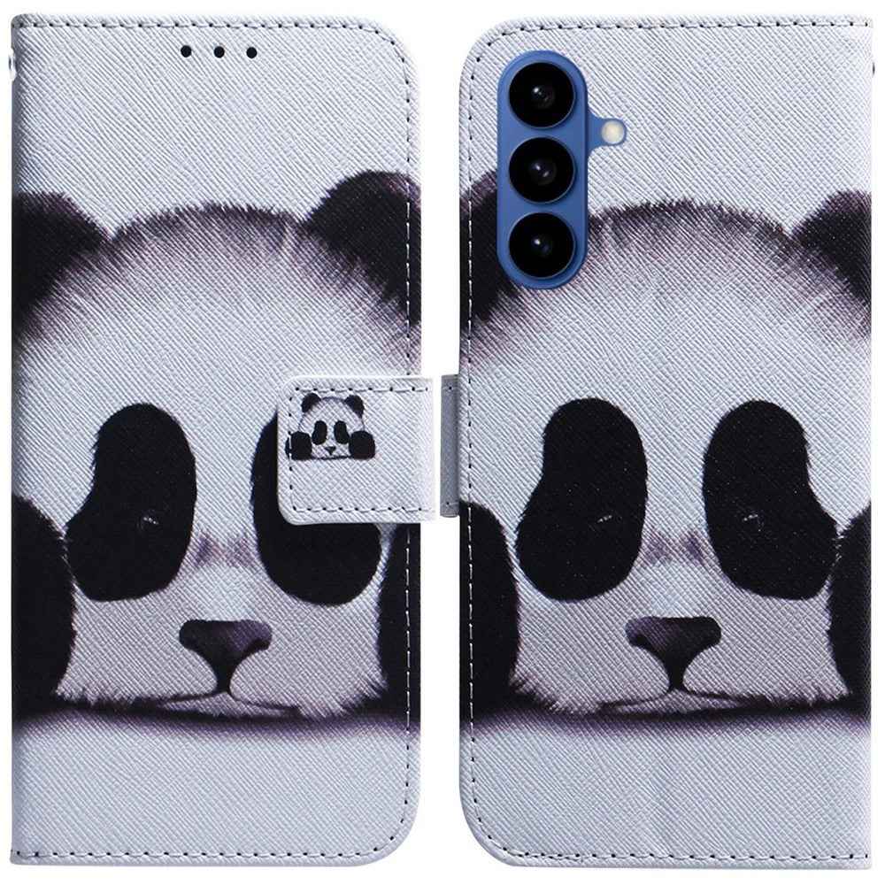For Samsung Galaxy A57 5G Wallet Case Pattern Print Leather Phone Cover - Panda