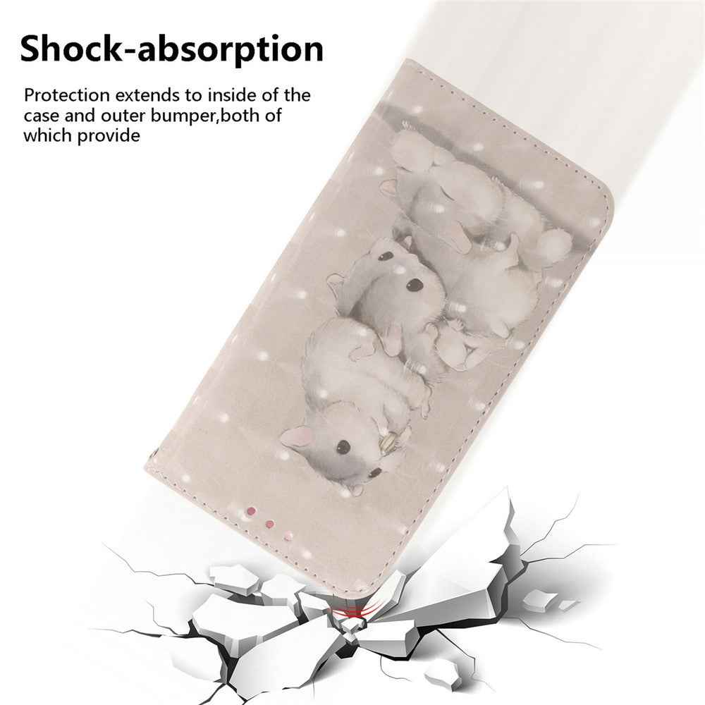 For Samsung Galaxy A57 5G Case Pattern Printing Leather Wallet Phone Cover with Wrist Strap - Stacking Squirrels