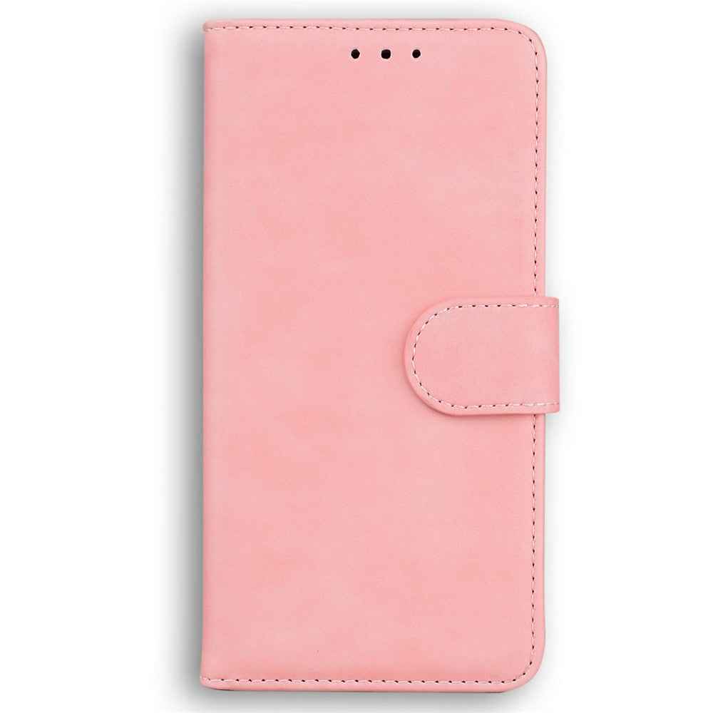 For Samsung Galaxy A57 5G Case Solid Color Leather Wallet Phone Cover - Pink