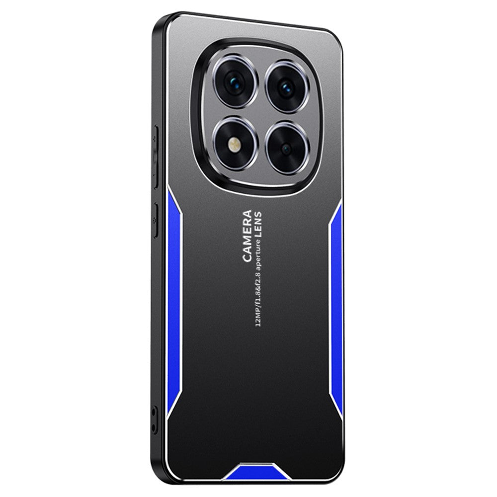 For Xiaomi Redmi Note 15 4G (Global) Phone Case Aluminium Alloy TPU PC Back Cover - Blue