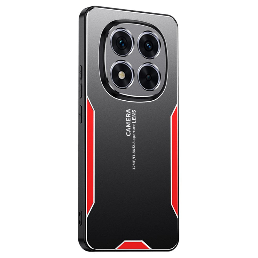For Xiaomi Redmi Note 15 Pro 4G (Global) Phone Case Aluminium Alloy TPU PC Back Cover - Red