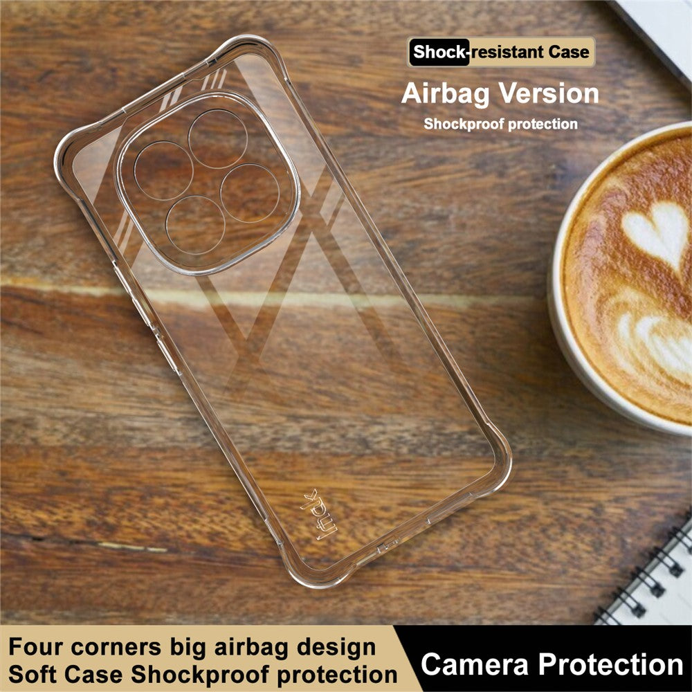IMAK For Xiaomi Redmi Note 15 Pro 4G (Global) Case TPU Phone Cover Airbag Shockproof Protection - Transparent