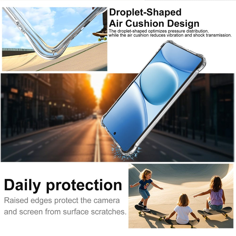 IMAK For Xiaomi Redmi Note 15 Pro 4G (Global) Case TPU Phone Cover Airbag Shockproof Protection - Transparent