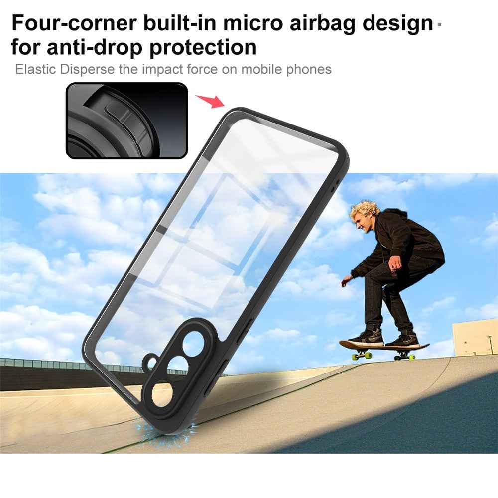 IMAK UX-9A Series For Samsung Galaxy A57 5G Case TPU PC Phone Cover Reinforced Corners - Transparent