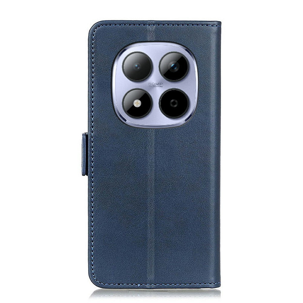 For Xiaomi Redmi Note 15 Pro 4G (Global) Case Stand Cowhide Texture PU Leather Phone Cover - Green
