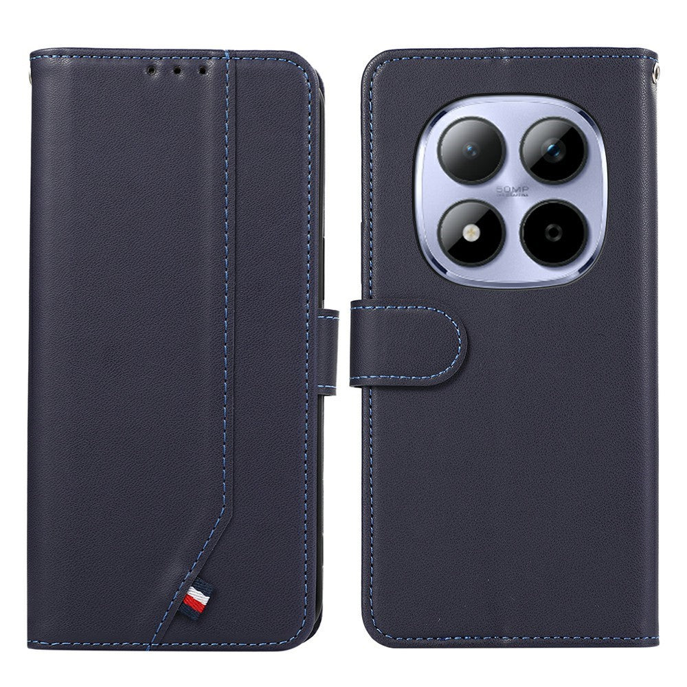 For Xiaomi Redmi Note 15 Pro+ 5G (Global)  /  Poco M8 Pro 5G Case RFID Blocking Flip Leather Phone Cover - Blue