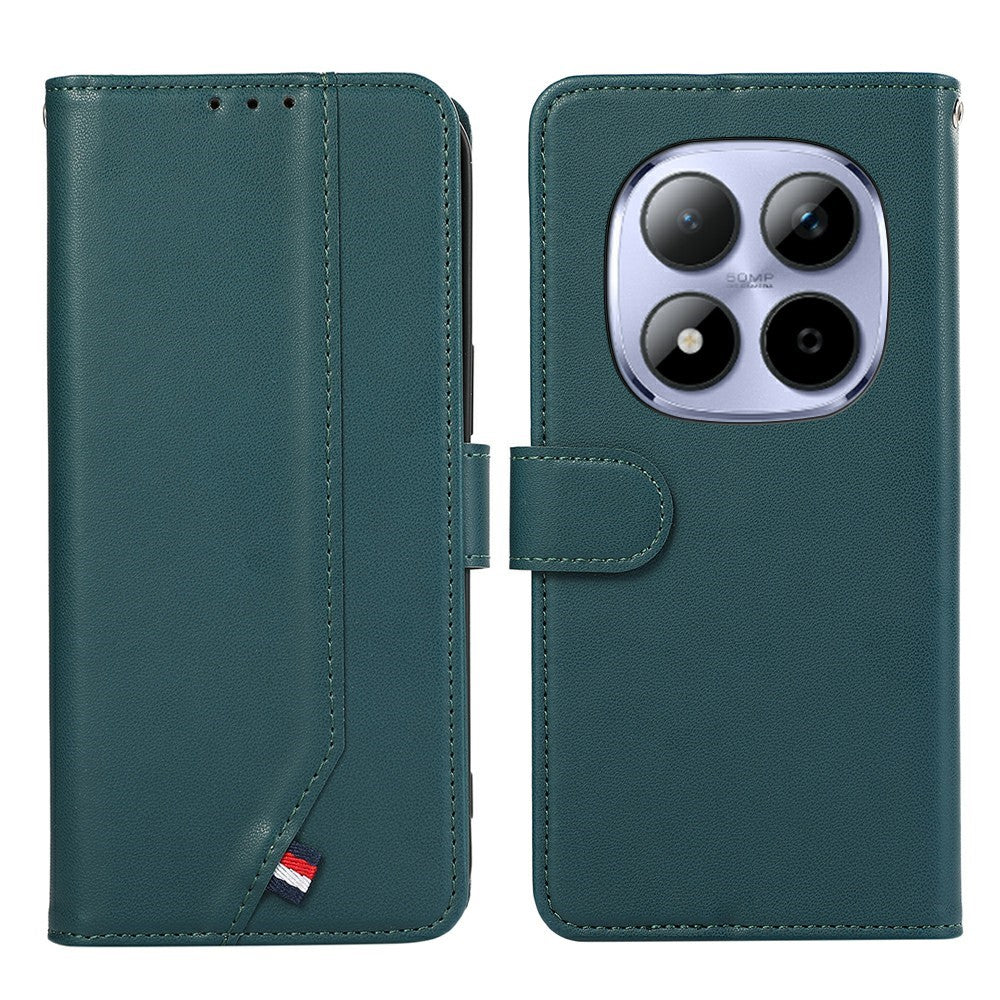 For Xiaomi Redmi Note 15 Pro+ 5G (Global)  /  Poco M8 Pro 5G Case RFID Blocking Flip Leather Phone Cover - Green