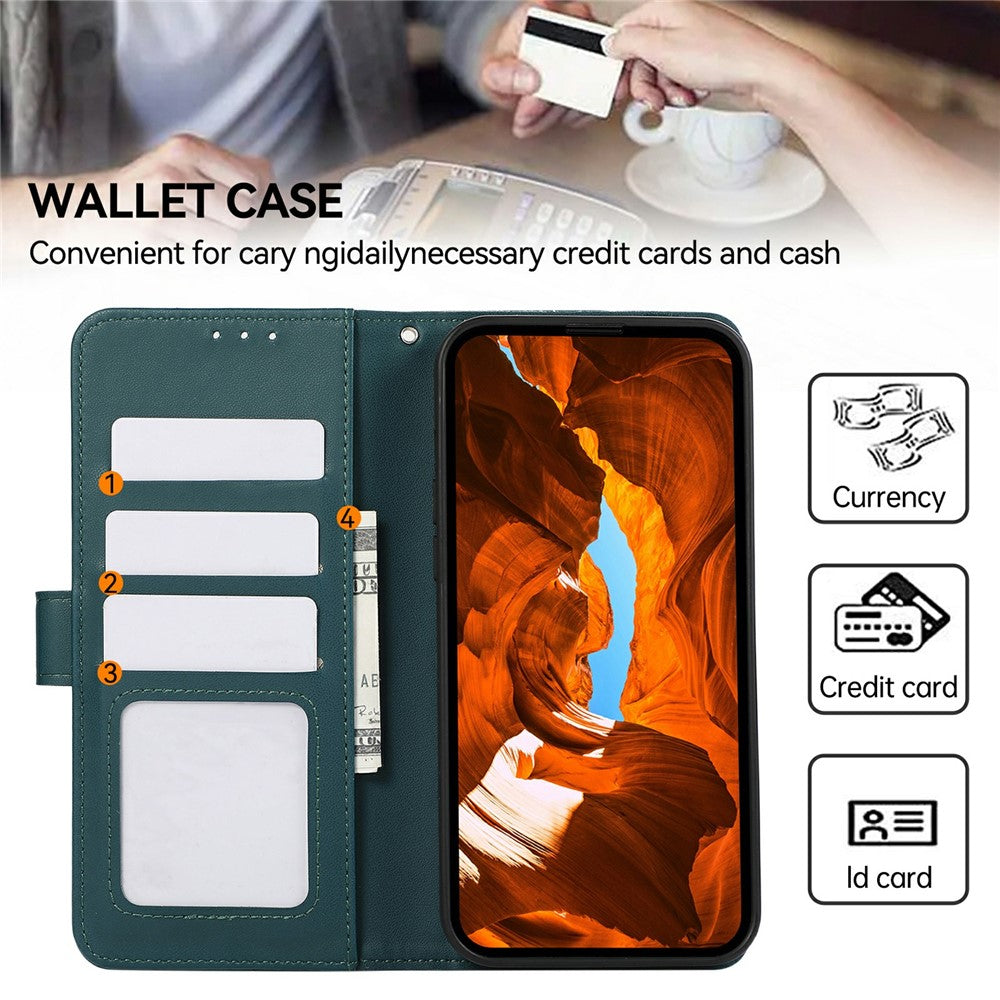 For Xiaomi Redmi Note 15 Pro+ 5G (Global)  /  Poco M8 Pro 5G Case RFID Blocking Flip Leather Phone Cover - Green
