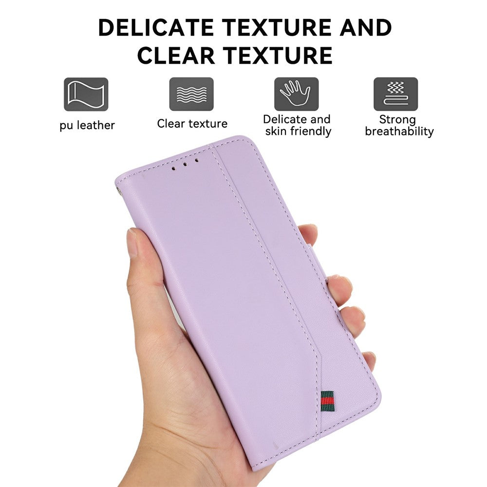 For Xiaomi Redmi Note 15 Pro+ 5G (Global)  /  Poco M8 Pro 5G Case RFID Blocking Flip Leather Phone Cover - Purple