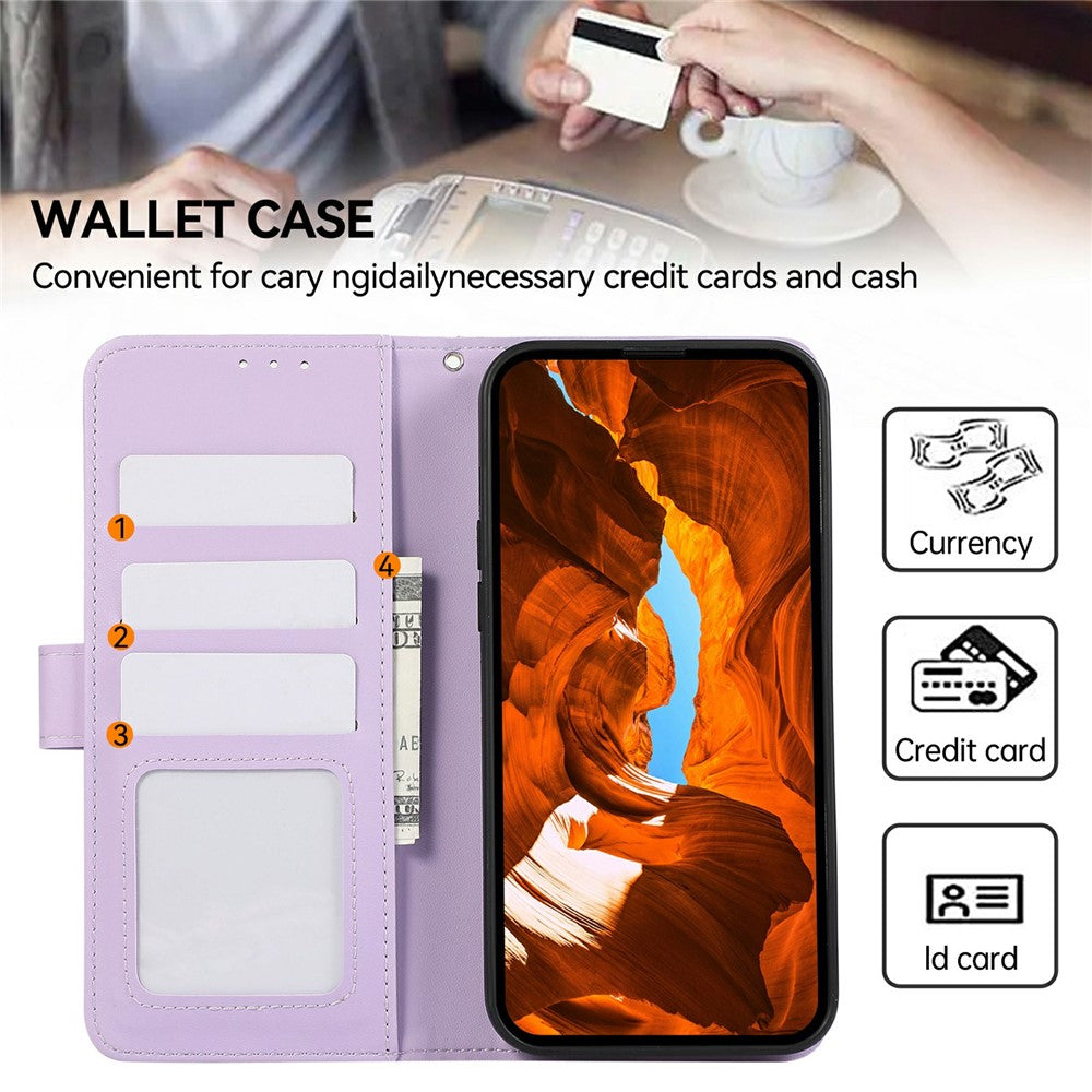 For Xiaomi Redmi Note 15 Pro+ 5G (Global)  /  Poco M8 Pro 5G Case RFID Blocking Flip Leather Phone Cover - Purple