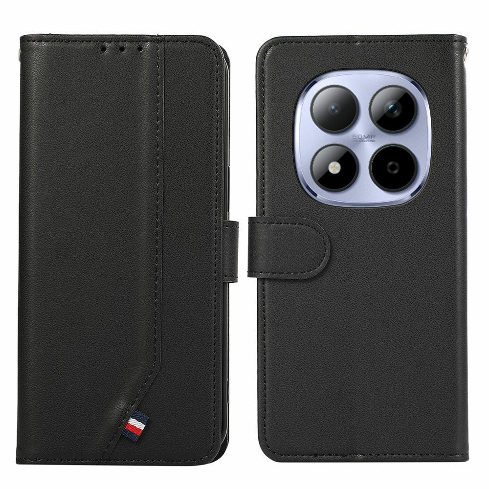 For Xiaomi Redmi Note 15 Pro 4G (Global) Case RFID Blocking Flip Leather Phone Cover - Black