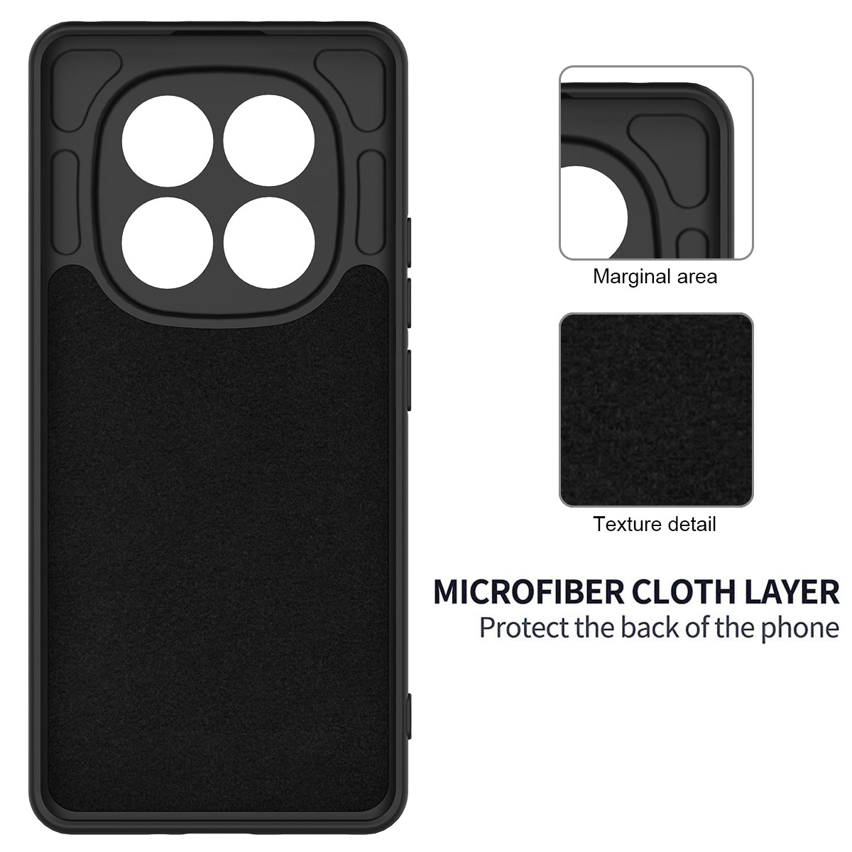 For Xiaomi Redmi Note 15 Pro 5G (Global) Liquid Silicone Case Phone Back Cover with Hand Strap - Black