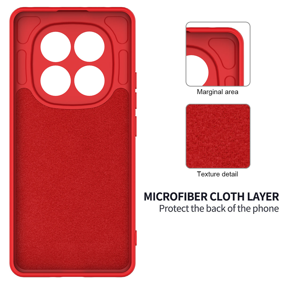 For Xiaomi Redmi Note 15 Pro 5G (Global) Liquid Silicone Case Phone Back Cover with Hand Strap - Red