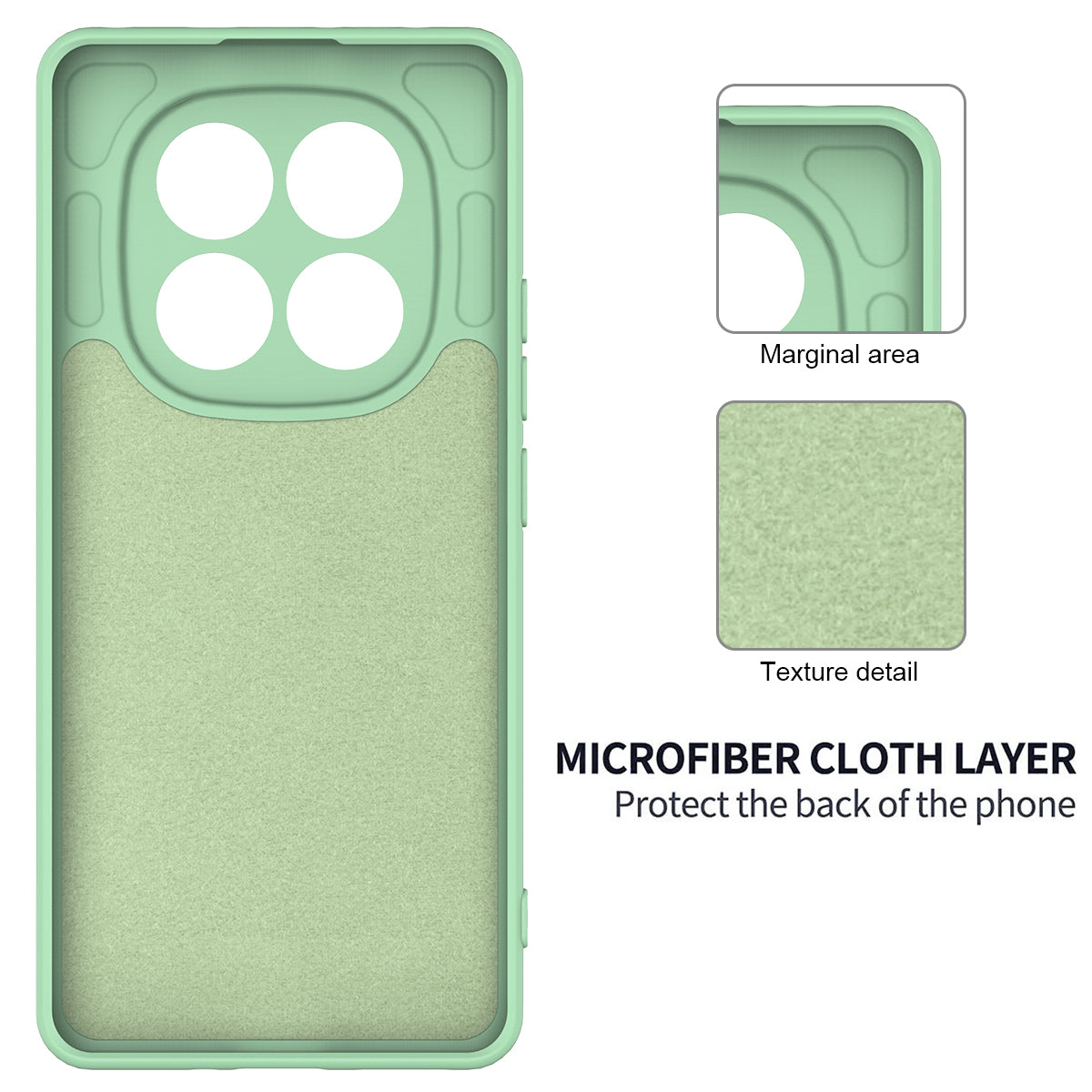 For Xiaomi Redmi Note 15 Pro 5G (Global) Liquid Silicone Case Phone Back Cover with Hand Strap - Green