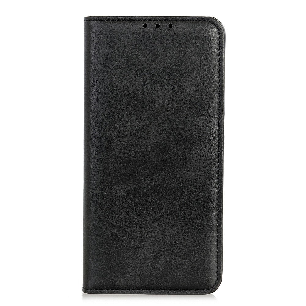For Xiaomi Redmi Note 15 Pro 4G (Global) Case Cowhide Texture Split Leather Flip Wallet Phone Cover - Black