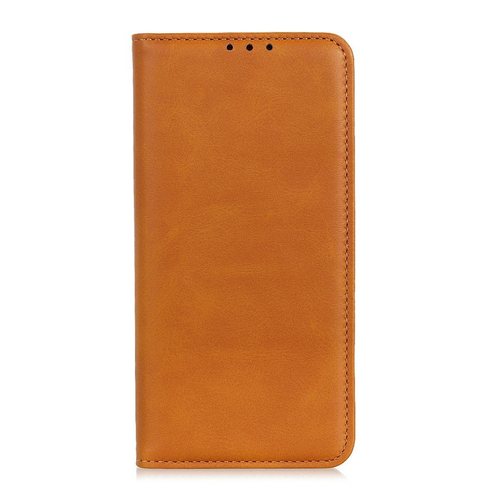 For Xiaomi Redmi Note 15 Pro 4G (Global) Case Cowhide Texture Split Leather Flip Wallet Phone Cover - Brown