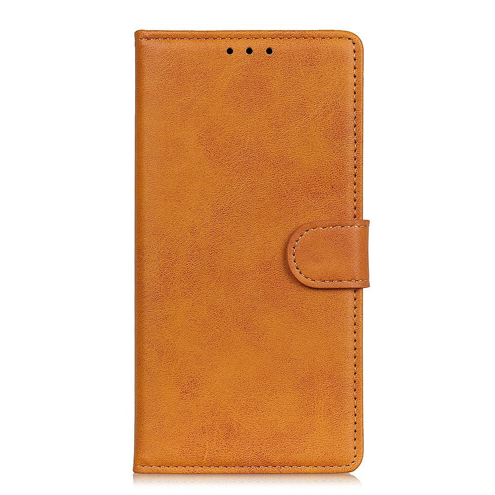 For Xiaomi Redmi Note 15 Pro 4G (Global) Case Cowhide Texture Leather Wallet Stand Phone Cover - Brown