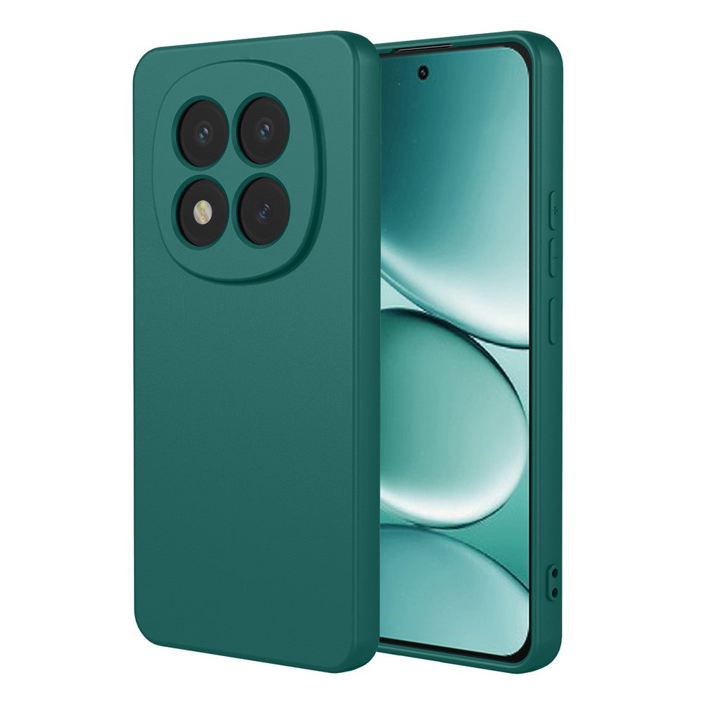 For Xiaomi Redmi Note 15 Pro 5G (Global) Case Liquid Silicone Feel Soft TPU Protective Phone Cover - Blackish Green