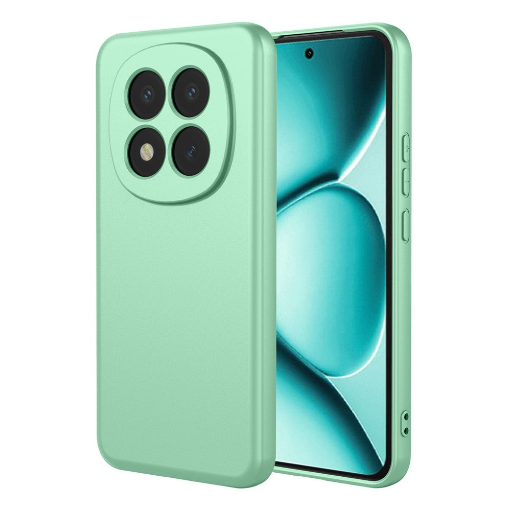 For Xiaomi Redmi Note 15 Pro+ 5G (Global)  /  Poco M8 Pro 5G Case Liquid Silicone Feel Soft TPU Protective Phone Cover - Matcha Green