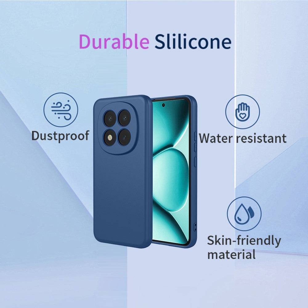 For Xiaomi Redmi Note 15 Pro+ 5G (Global)  /  Poco M8 Pro 5G Case Liquid Silicone Feel Soft TPU Protective Phone Cover - Purple