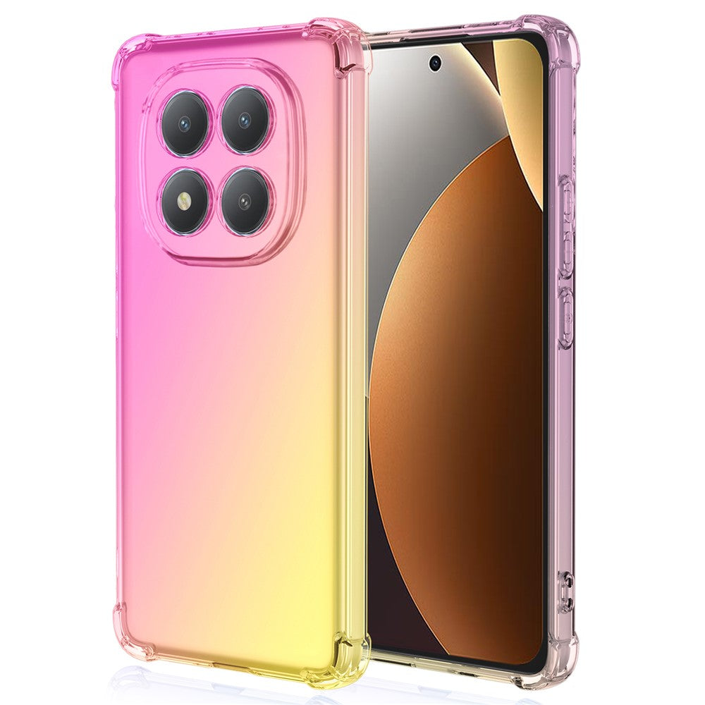 For Xiaomi Redmi Note 15 Pro 4G (Global) Case Gradient Color TPU Anti-Drop Phone Cover - Pink  /  Gold