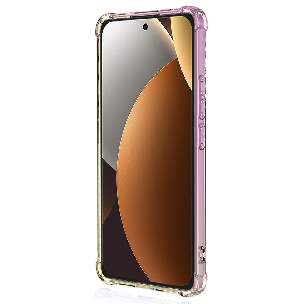 For Xiaomi Redmi Note 15 Pro 4G (Global) Case Gradient Color TPU Anti-Drop Phone Cover - Pink  /  Gold