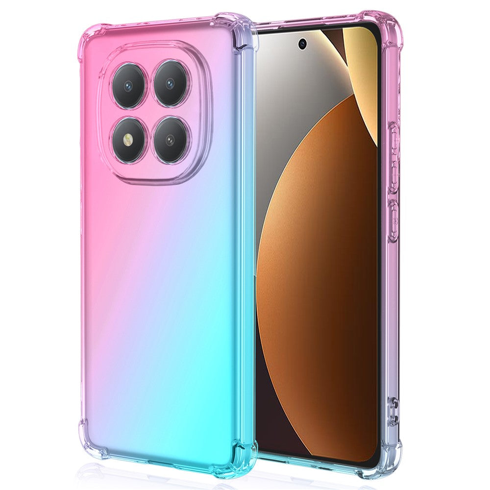 For Xiaomi Redmi Note 15 Pro 4G (Global) Case Gradient Color TPU Anti-Drop Phone Cover - Pink  /  Green