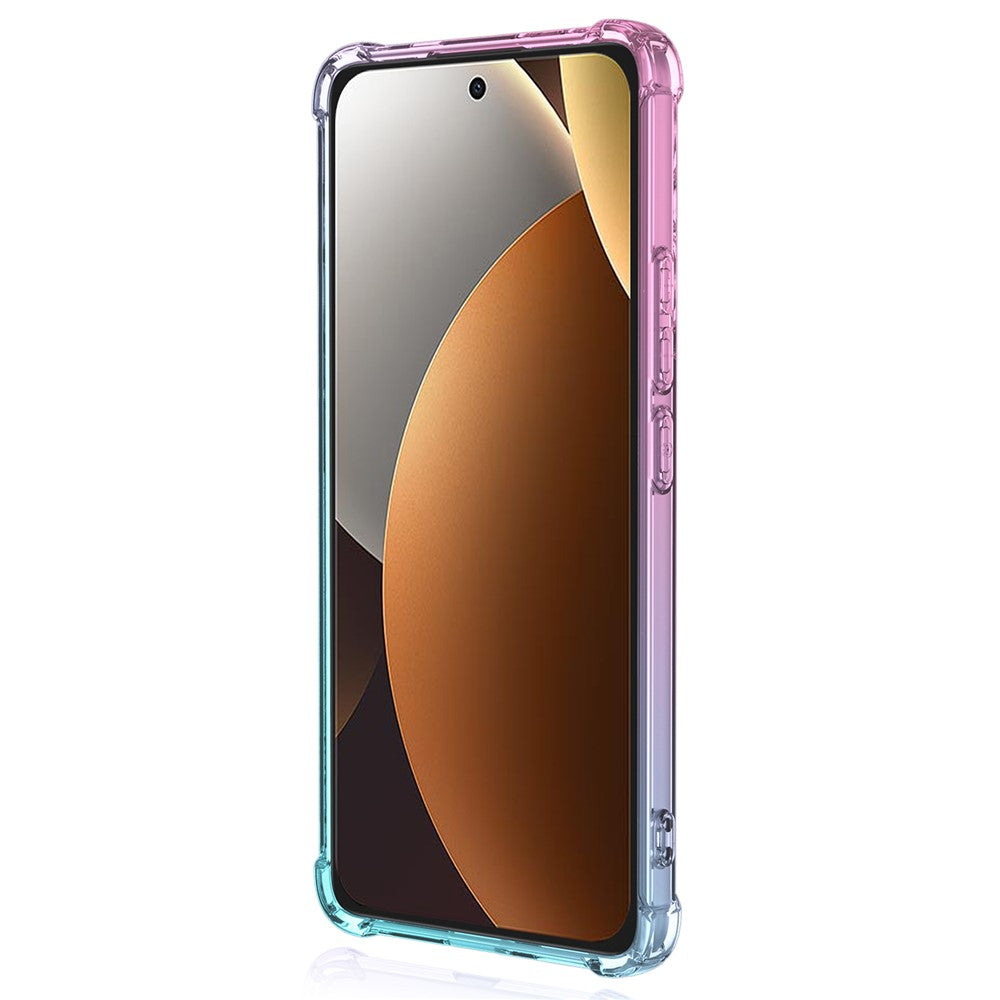 For Xiaomi Redmi Note 15 Pro 4G (Global) Case Gradient Color TPU Anti-Drop Phone Cover - Pink  /  Green