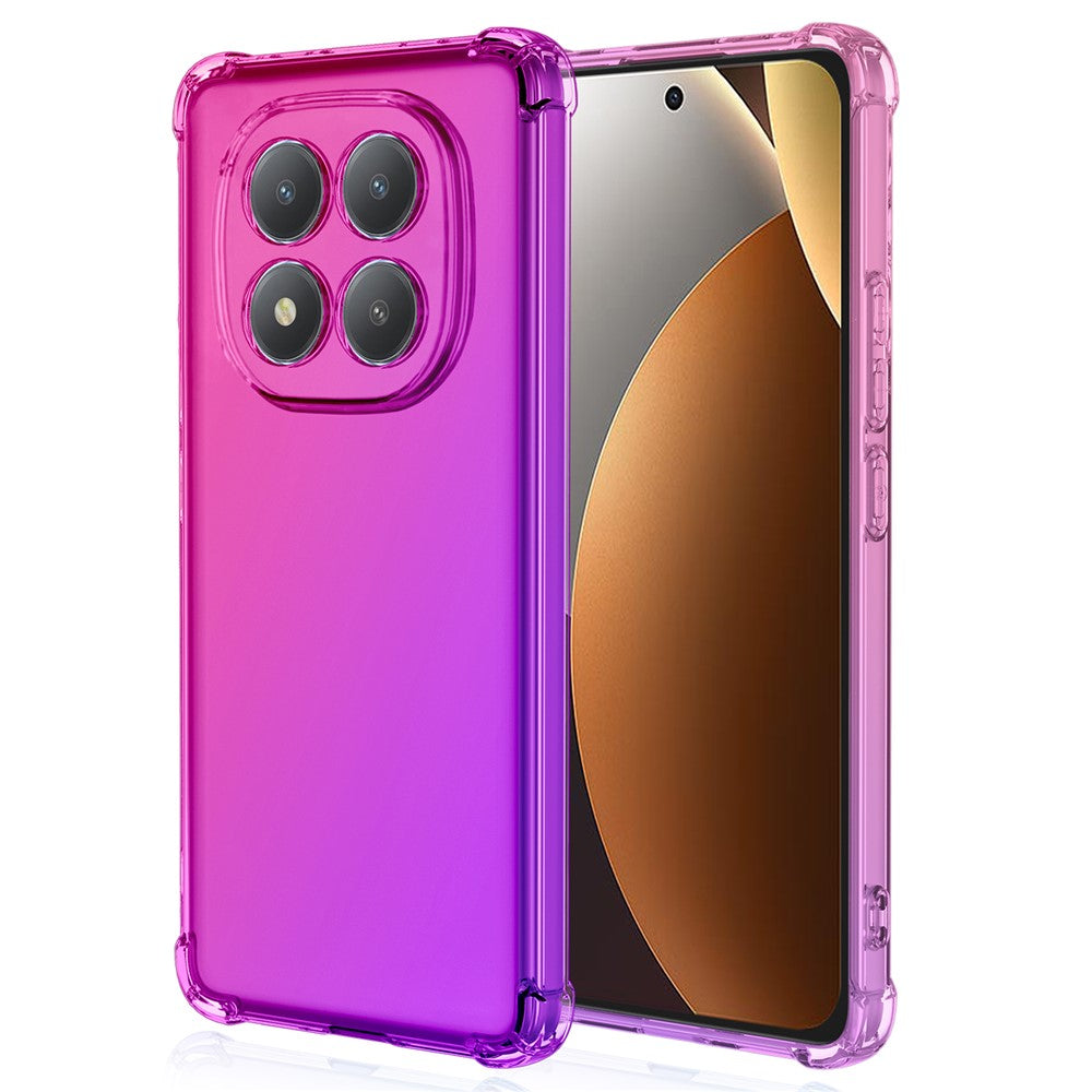 For Xiaomi Redmi Note 15 Pro 4G (Global) Case Gradient Color TPU Anti-Drop Phone Cover - Pink  /  Purple