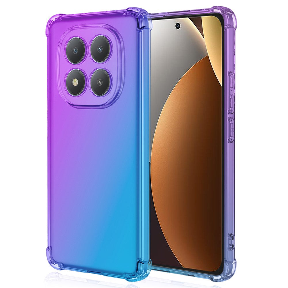 For Xiaomi Redmi Note 15 Pro 4G (Global) Case Gradient Color TPU Anti-Drop Phone Cover - Purple  /  Blue