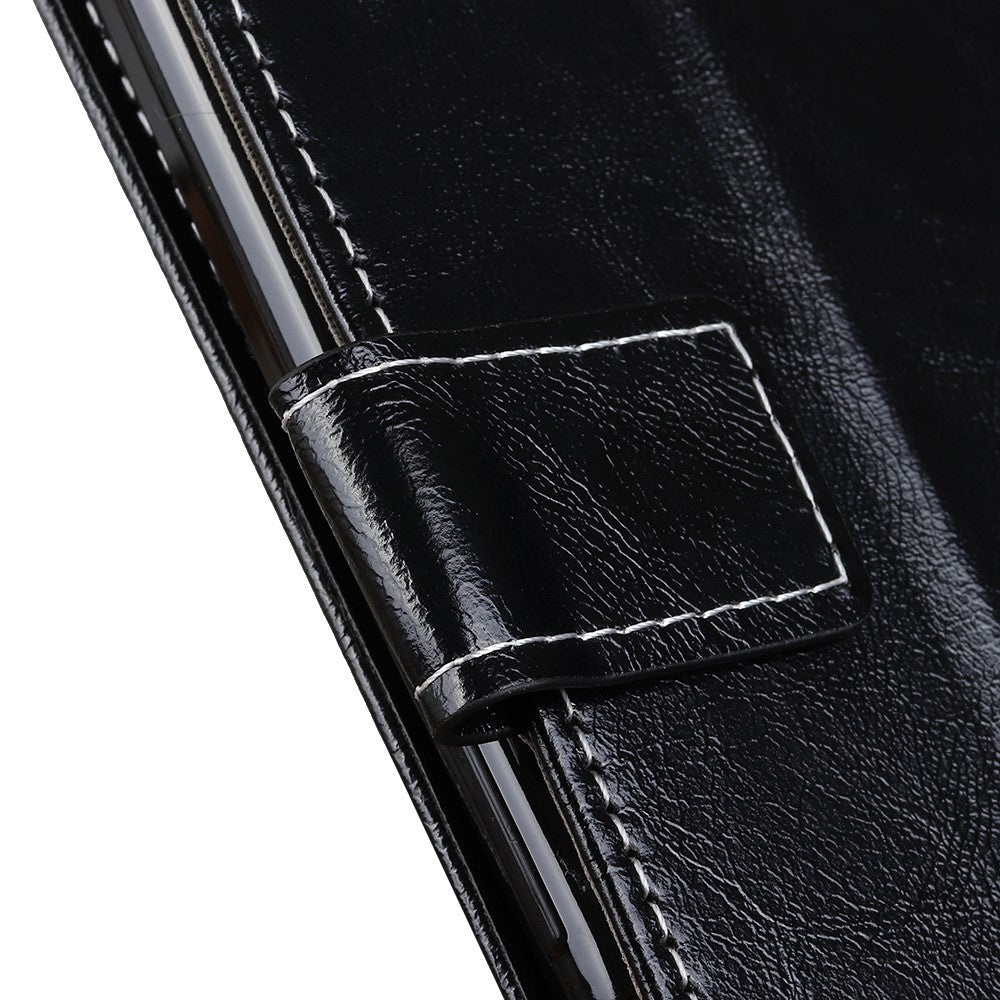 For Xiaomi Redmi Note 15 Pro 4G (Global) Case Wallet Leather Phone Cover Crazy Horse Texture - Black