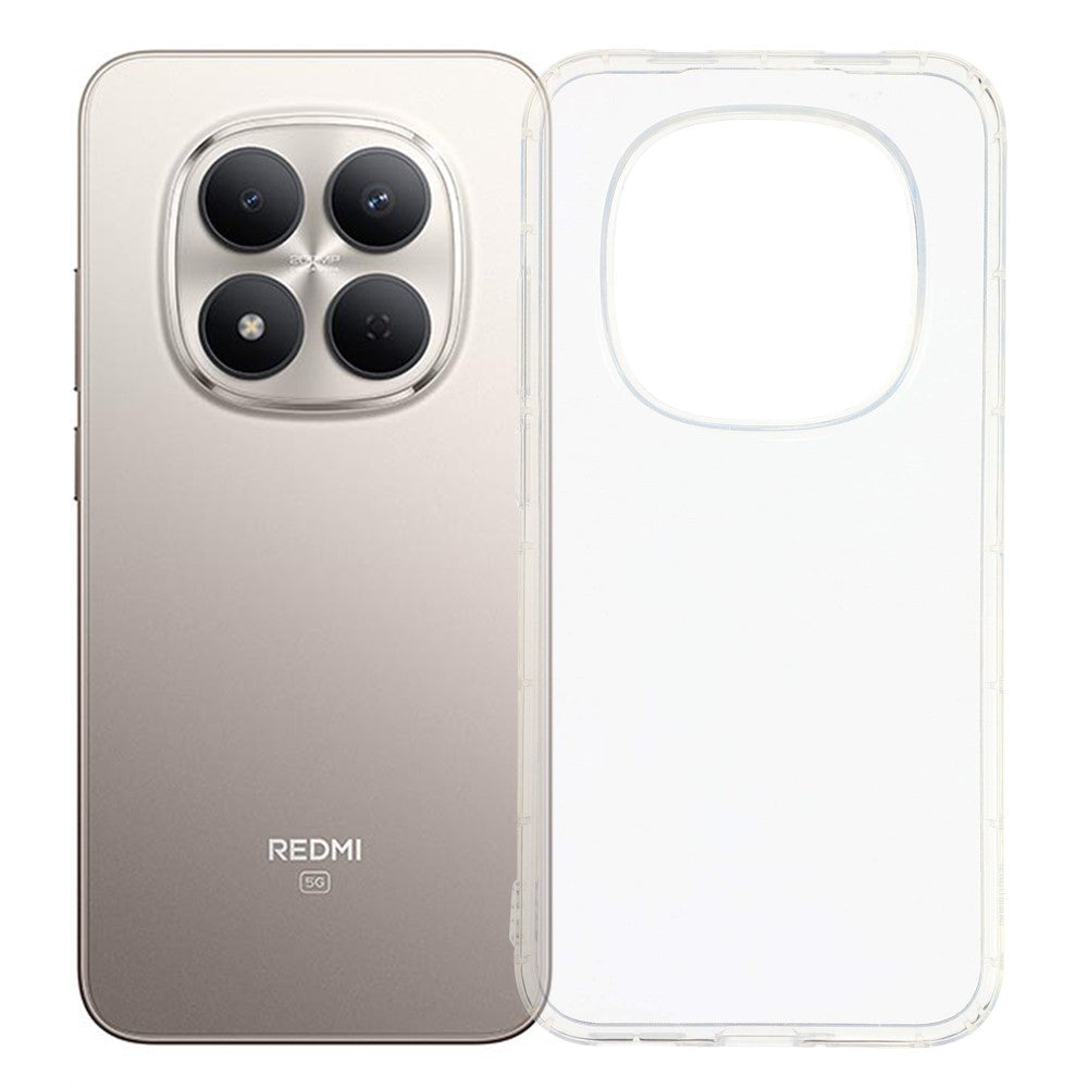 For Xiaomi Redmi Note 15 Pro 5G (Global) Case Airbag Protection TPU Phone Back Cover - Transparent