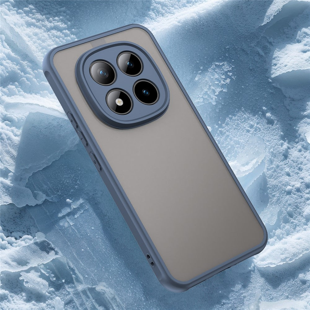 Phone Case For Xiaomi Poco M8 Pro 5G  /  Redmi Note 15 Pro+ 5G (Global) Drop Proof Airbags Frosted Translucent PC + TPU Phone Back Cover - Blue