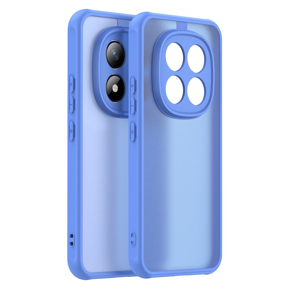 Phone Case For Xiaomi Poco M8 Pro 5G  /  Redmi Note 15 Pro+ 5G (Global) Drop Proof Airbags Frosted Translucent PC + TPU Phone Back Cover - Baby Blue