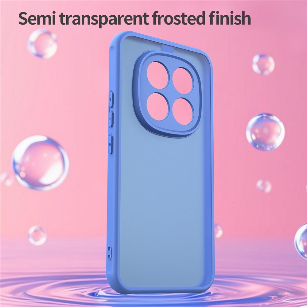 Phone Case For Xiaomi Poco M8 Pro 5G  /  Redmi Note 15 Pro+ 5G (Global) Drop Proof Airbags Frosted Translucent PC + TPU Phone Back Cover - Baby Blue
