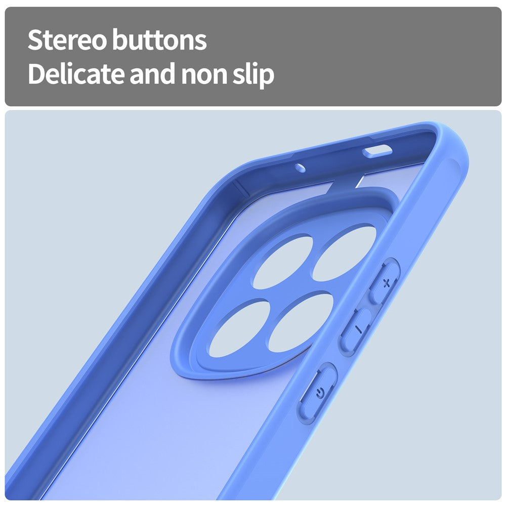 Phone Case For Xiaomi Poco M8 Pro 5G  /  Redmi Note 15 Pro+ 5G (Global) Drop Proof Airbags Frosted Translucent PC + TPU Phone Back Cover - Baby Blue