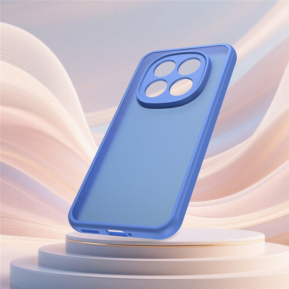 Phone Case For Xiaomi Poco M8 Pro 5G  /  Redmi Note 15 Pro+ 5G (Global) Drop Proof Airbags Frosted Translucent PC + TPU Phone Back Cover - Baby Blue