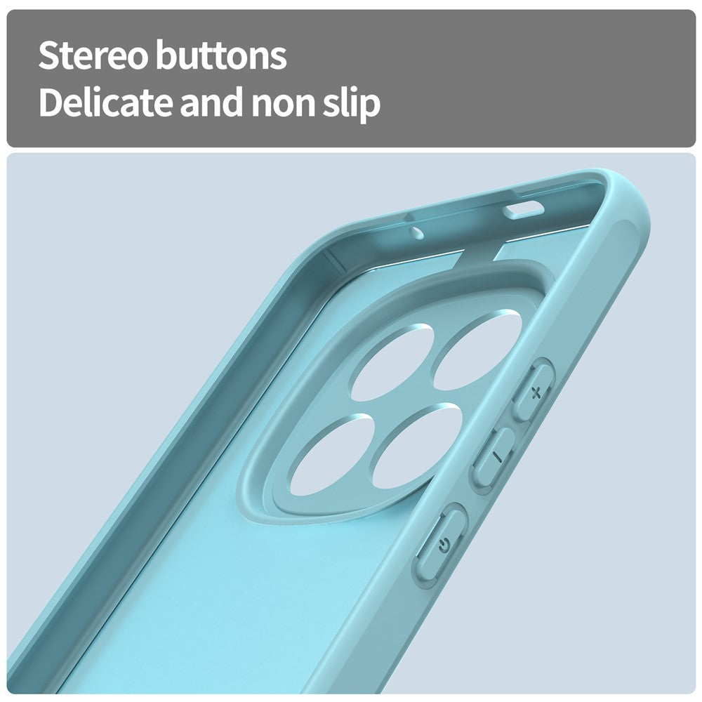 Phone Case For Xiaomi Poco M8 Pro 5G  /  Redmi Note 15 Pro+ 5G (Global) Drop Proof Airbags Frosted Translucent PC + TPU Phone Back Cover - Light Green