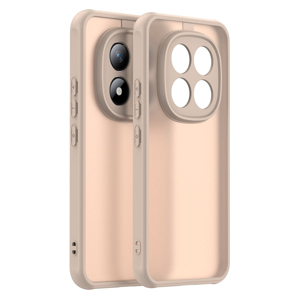 Phone Case For Xiaomi Poco M8 Pro 5G  /  Redmi Note 15 Pro+ 5G (Global) Drop Proof Airbags Frosted Translucent PC + TPU Phone Back Cover - Orange