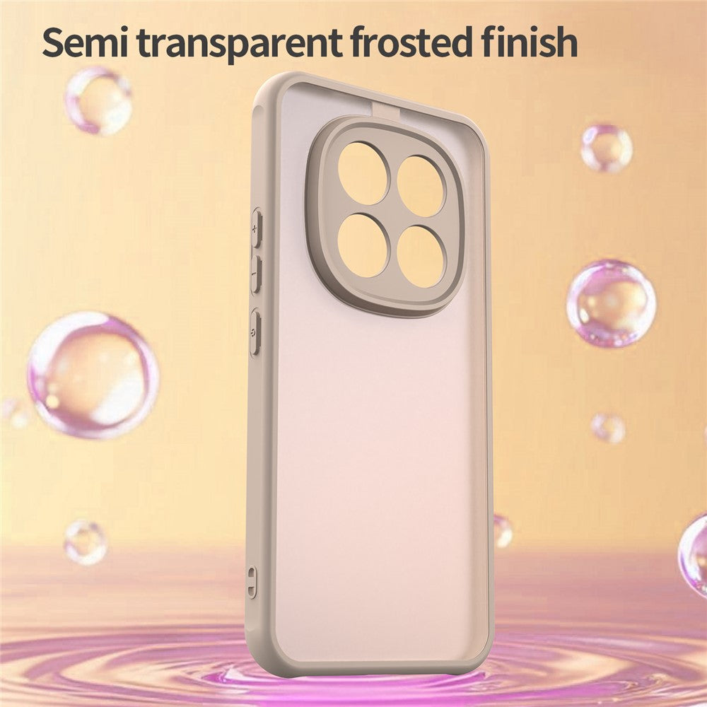 Phone Case For Xiaomi Poco M8 Pro 5G  /  Redmi Note 15 Pro+ 5G (Global) Drop Proof Airbags Frosted Translucent PC + TPU Phone Back Cover - Orange