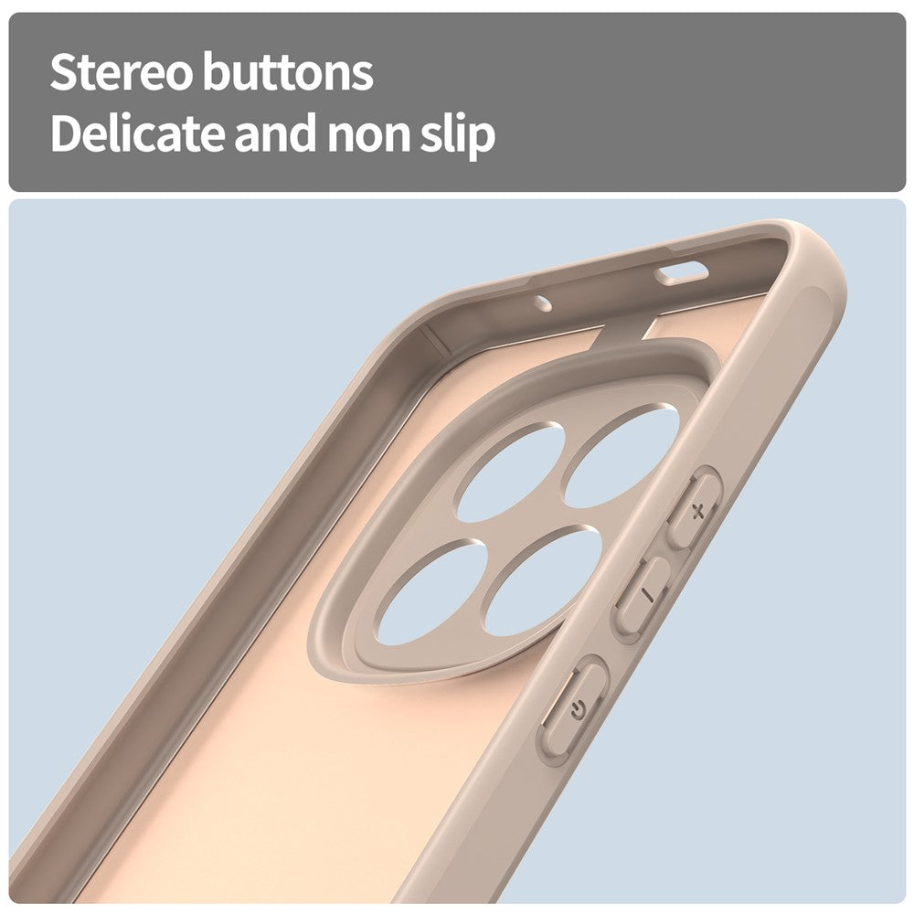 Phone Case For Xiaomi Poco M8 Pro 5G  /  Redmi Note 15 Pro+ 5G (Global) Drop Proof Airbags Frosted Translucent PC + TPU Phone Back Cover - Orange