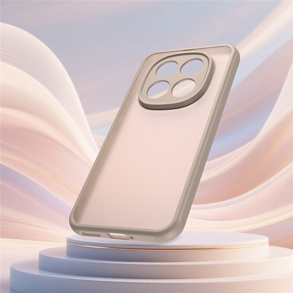 Phone Case For Xiaomi Poco M8 Pro 5G  /  Redmi Note 15 Pro+ 5G (Global) Drop Proof Airbags Frosted Translucent PC + TPU Phone Back Cover - Orange