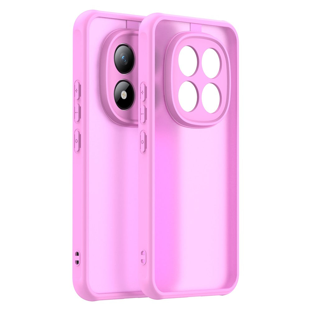 Phone Case For Xiaomi Poco M8 Pro 5G  /  Redmi Note 15 Pro+ 5G (Global) Drop Proof Airbags Frosted Translucent PC + TPU Phone Back Cover - Light Purple