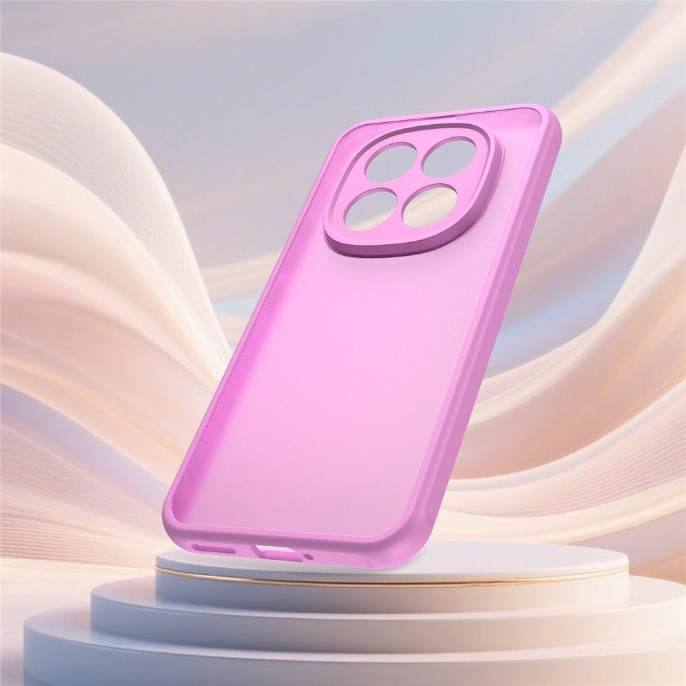Phone Case For Xiaomi Poco M8 Pro 5G  /  Redmi Note 15 Pro+ 5G (Global) Drop Proof Airbags Frosted Translucent PC + TPU Phone Back Cover - Light Purple