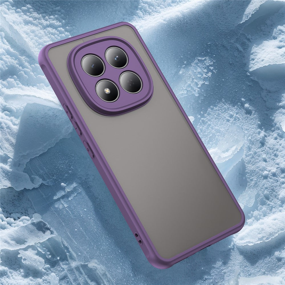 For Xiaomi Redmi Note 15 Pro 5G (Global) Case Drop Proof Airbags Frosted Translucent PC + TPU Phone Back Cover - Purple